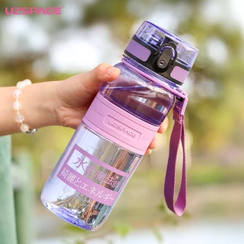 

Sport Water Bottles Portable Plastic Shaker My Drink Bottle 650ml Outdoor for Water Tritan Drinkware with Tea Infuser WZD190