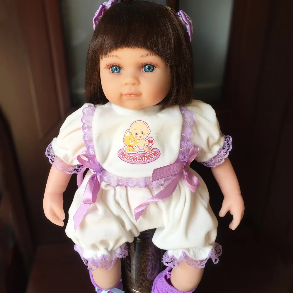 

40cm soft silicone reborn baby dolls reborn doll Christmas gifts Bebes Reborn Dolls Lifelike toddler Kids Toy for girls pillow