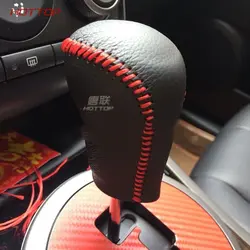 Натуральная Кожа DIY Ручная прошитая ручка переключения рулевого механизма автомобиля крышка для Mazda CX7 Автоматическая автостайлинг