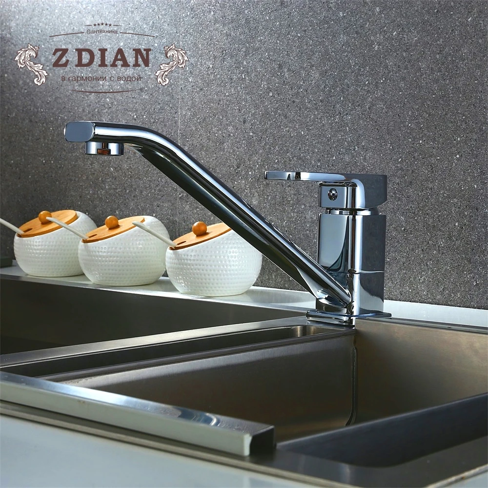 

Kitchen Faucets 360 Degree Swivel Kitchen Sink Faucet Water-Saving with Dot Basin Crane Mixer Brass Tap