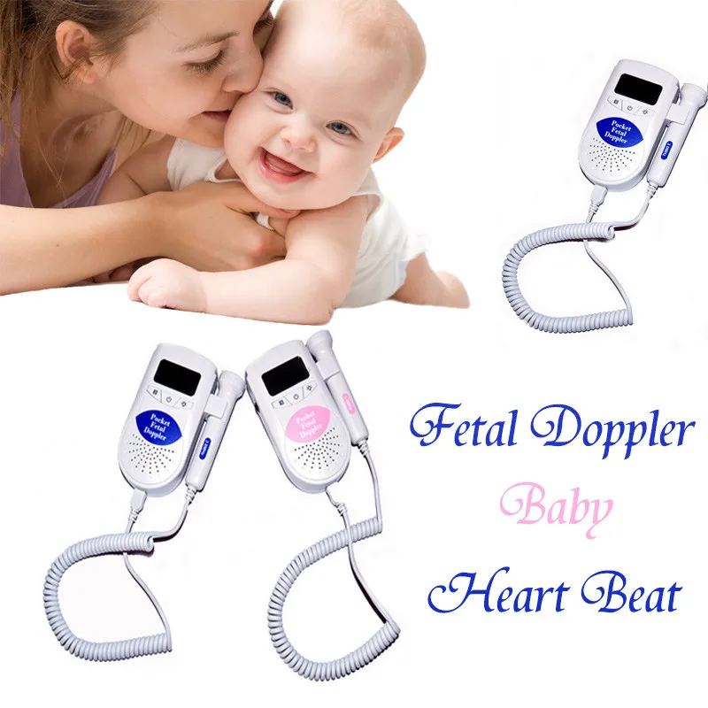 

New Arrival CE FDA Fetal Doppler Heartbeat Pocket Ultrasound Prenatal Fetal Detector Portable Baby Heart Rate Monitor