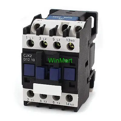 

CJX2-1210 220V Coil 3 Pole Phase 3P 1NO Switch Ith 20A Ui 660V AC Contactor