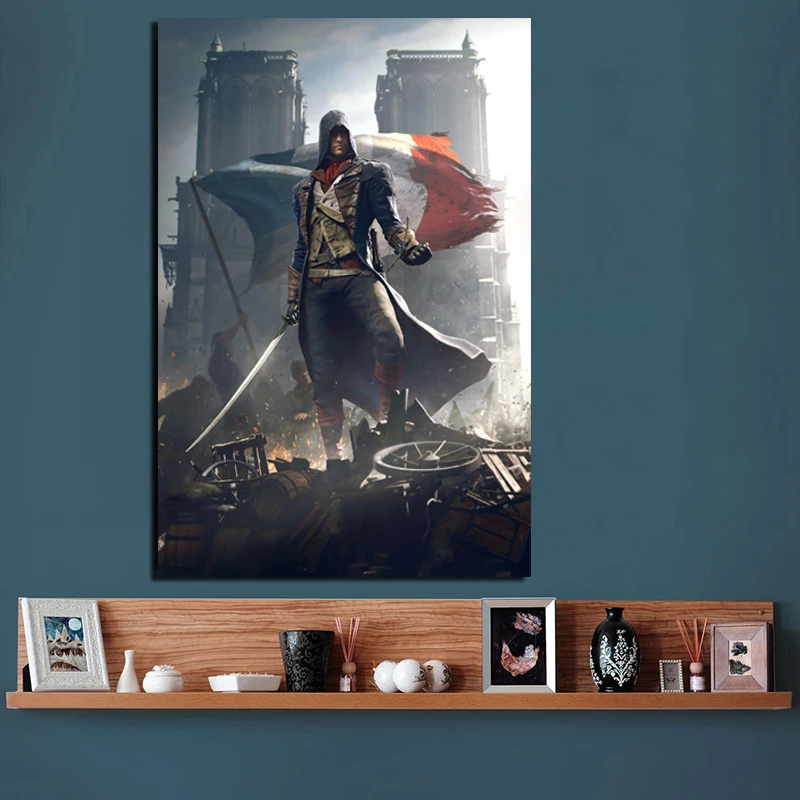 

Poster Vintage Game Canvas Painting Print Living Room Home Decoration Modern Wall Art Oil Painting Posters Pictures Framework HD