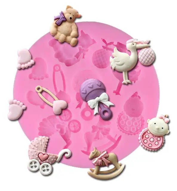 

Post Free baby Trojans environmental modeling fondant cake mold chocolate mold cake mold liquid silicone bakeware