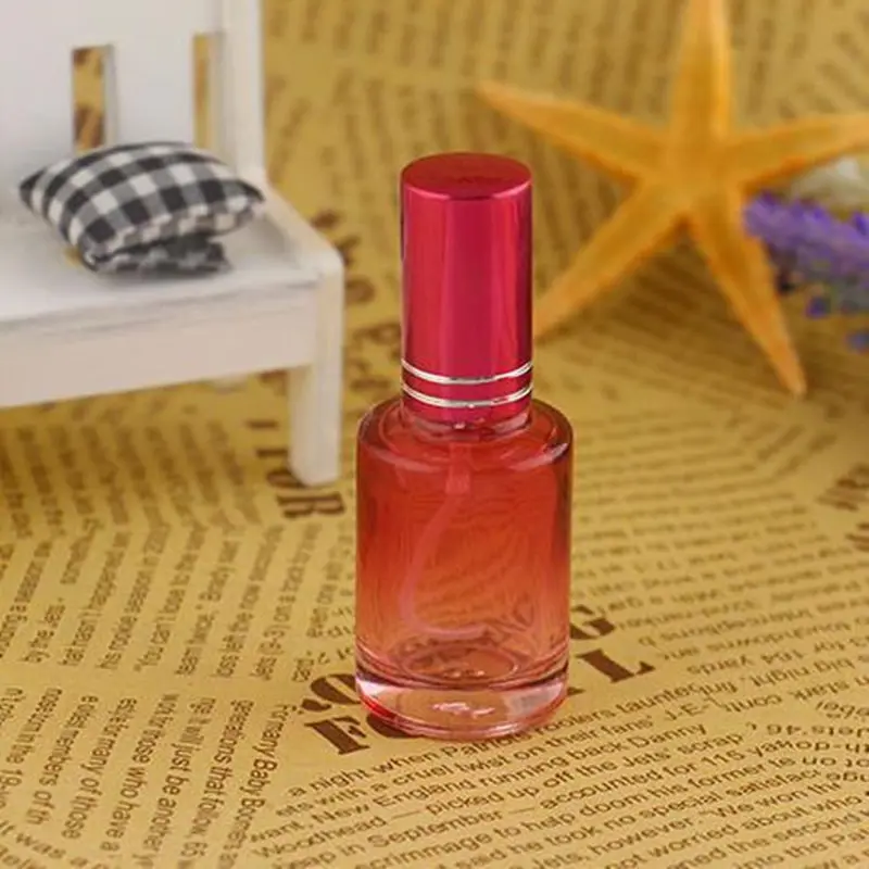 15ml Colorful Perfume Glass Bottle Refillable Spray Bottle With Metal