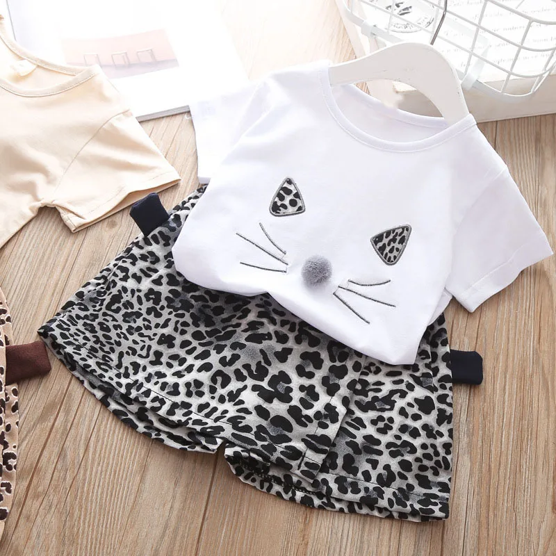 Sodawn/Коллекция года, новая детская одежда модная одежда для девочек Милая большая бабочка+ шорты Детский костюм с жилетом из 2 предметов комплект одежды для девочек - Цвет: BZ273-White