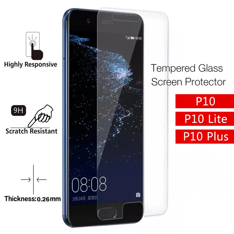 

2.5D HD Tempered Glass for Huawei P10 Lite Screen Protector P10Lite P10Plus P 10 Glass for Huawei P10 Plus P10 Protective Film