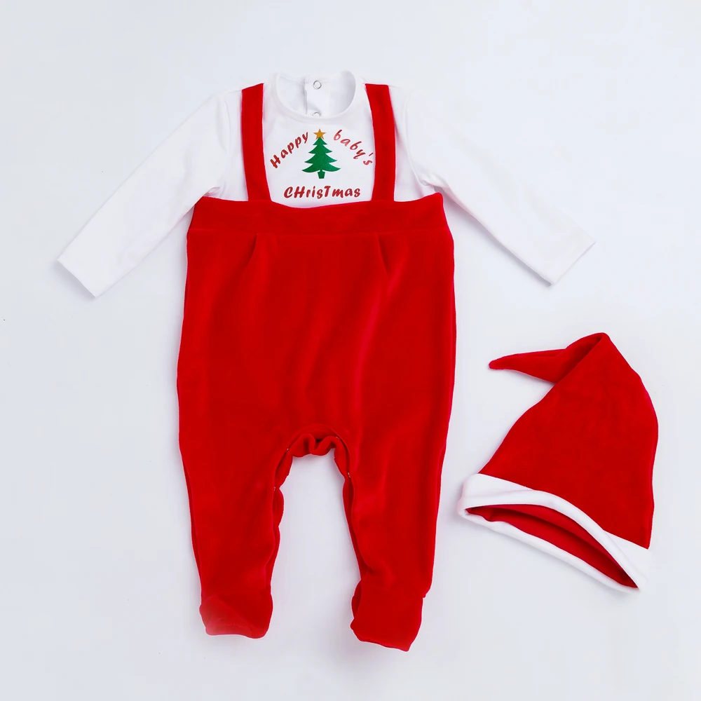 

YK&Loving Christmas Baby Boy Clothes Warm Cotton Spring/Winter Boys&Girls Toddle Clothing 2017 Xmas Kids Gifts Christmas tree