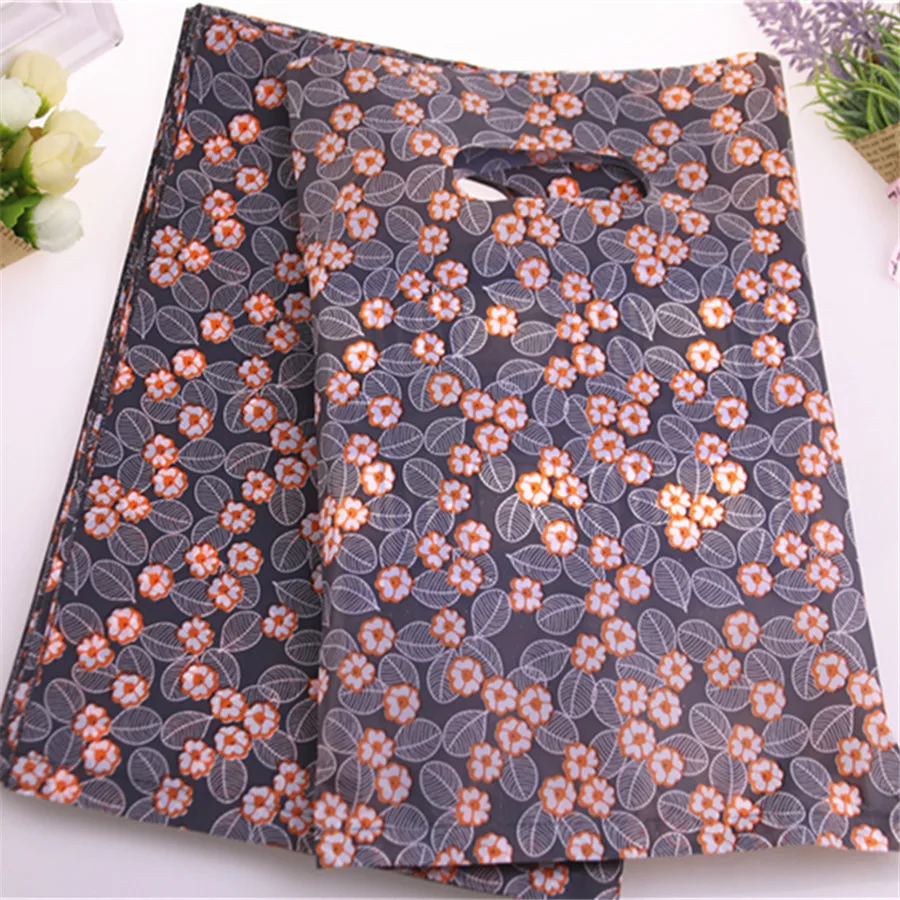 New Style Wholesale 100pcs/lot 20*30cm Vintage Jewelry Box Gift Pouches With Handles Shopping Plastic Gift Bags