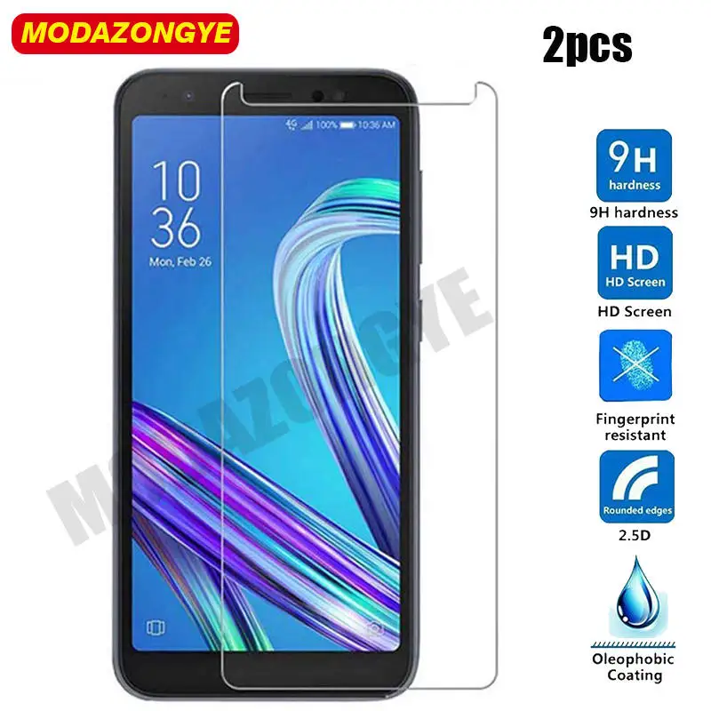 Закаленное стекло для Asus Zenfone Lite L1 G553KL 2 шт. Защитное экрана G553 KL защитная