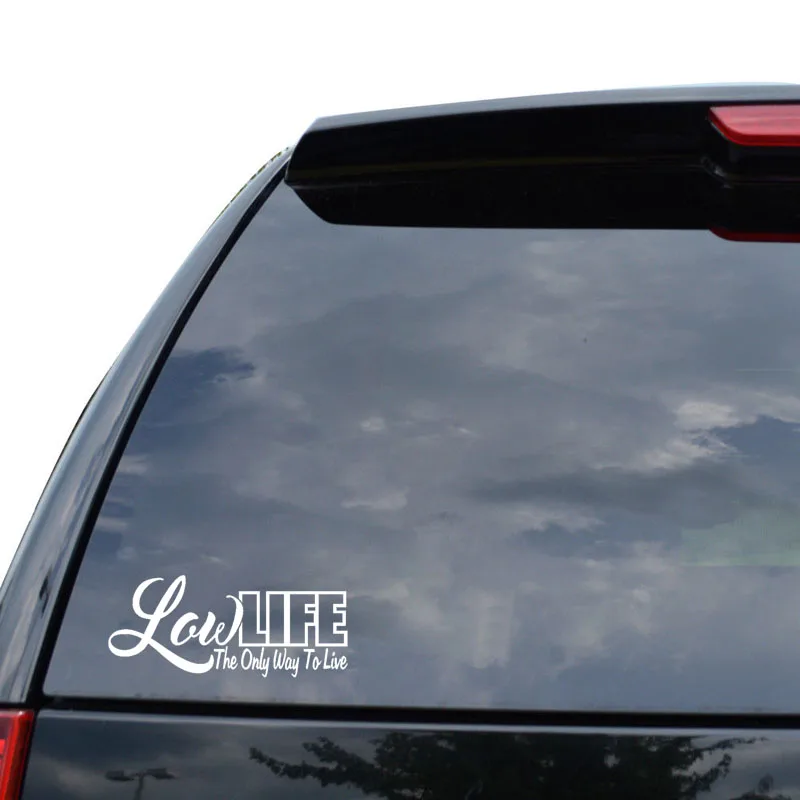 16CM*6.8CM Fashion Low Life Vinyl Waterproof Car Sticker Decal Motorcycle Car-styling