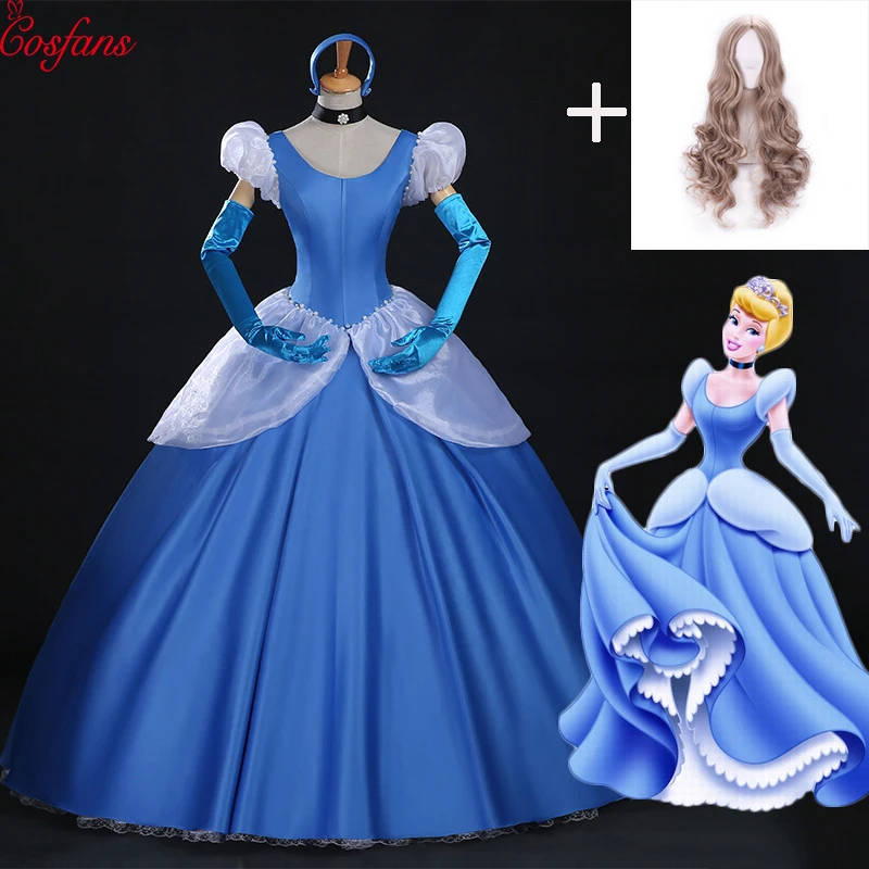 

Cinderella cosplay adult Blue Cinderella Girl Wedding Dress Adult Custom Party Halloween Cosplay Carnival Cosplay costume 2018