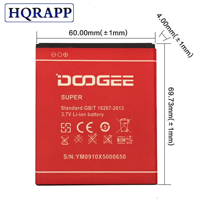 

1PCS 3.7V 3100mAh DOOGEE X5 Pro X5 X5S Battery Li-ion Replacement backup Battery for DOOGEE X5 X5 Pro X5S Smartphone + in stock