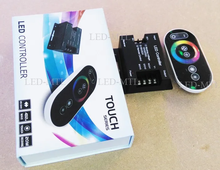 RGB контроллер touch Remote, РФ светодиодный контроллер touch, 12-24 В/18a, 5 штук в партии, для 3528/5050 rgb светодиодные полосы, с фабрики