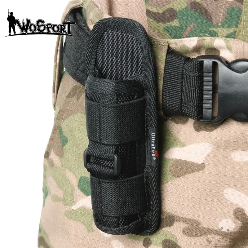

Tactical 360 Degrees Rotatable Flashlight Pouch Holster 5.7" for WF-502B XML T6 L2 C8 Flashlight Hunting Light Accessory