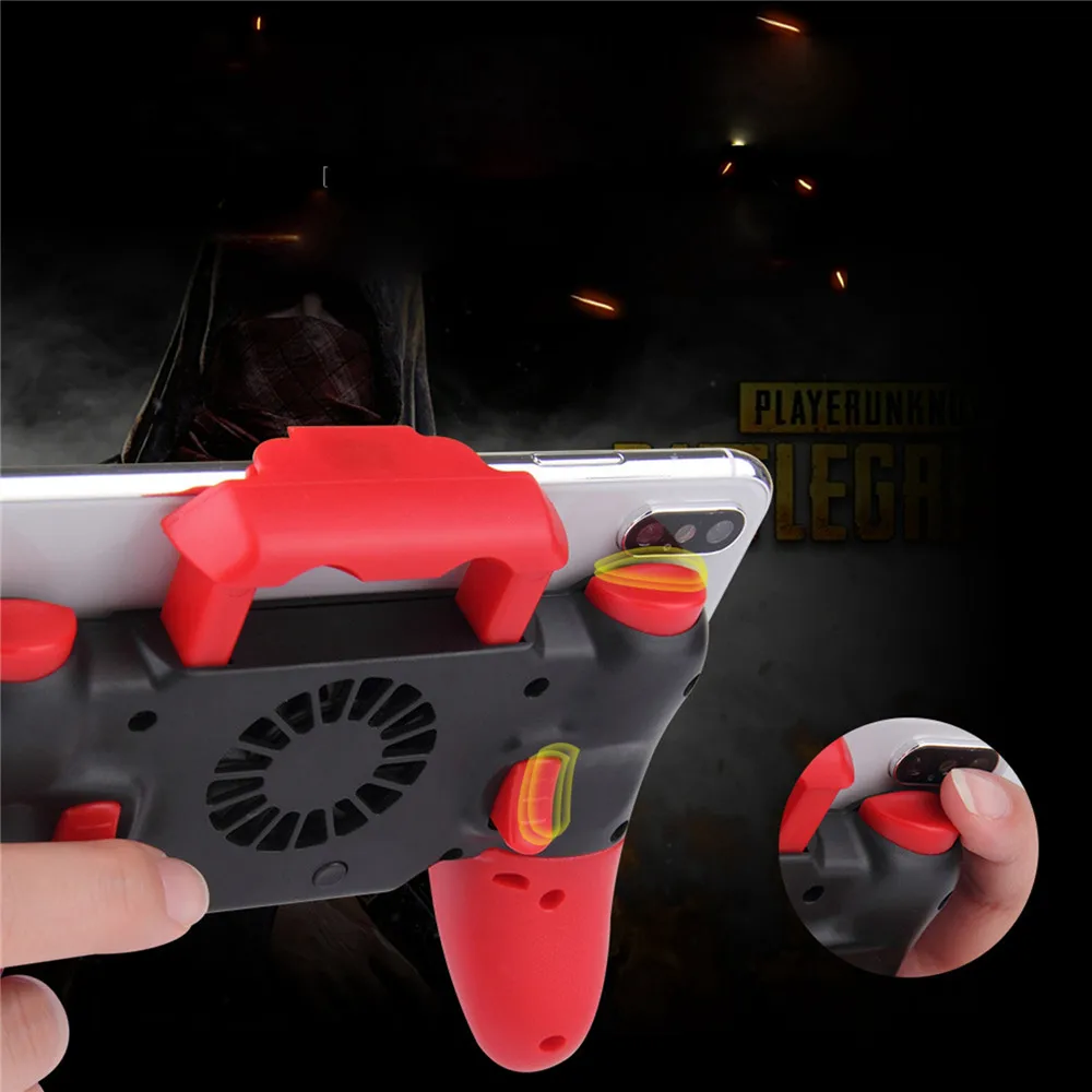 F6 Bluetooth Heat Dissipation Cooling Fan Gamepad Joystick PUBG Game Controller For IOS Mobile Phon
