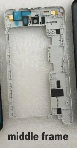 Лицевая пластина для ЖК-дисплея, рамка передней средней рамы, корпус батареи, задняя крышка, чехол для huawei Y5 II y5-2 CUN U29 L21 L01 L02 L03 L22 - Цвет: Middle frame
