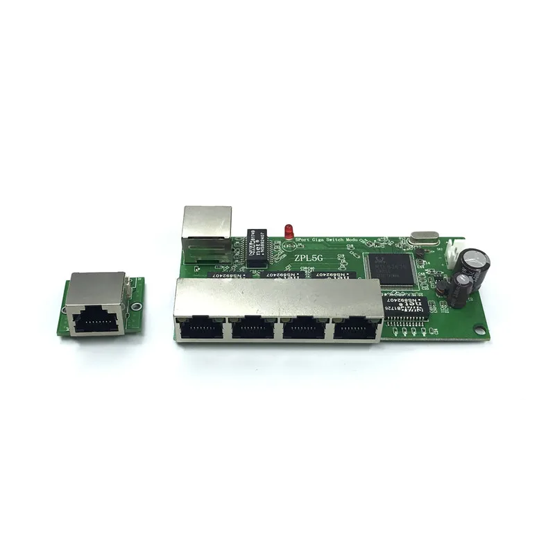 Модуль 5-коммутатор широко используется в светодиодный модуль 5 портов 10/100/1000 м контактный порт мини-модуль переключателя PCBA материнская плата