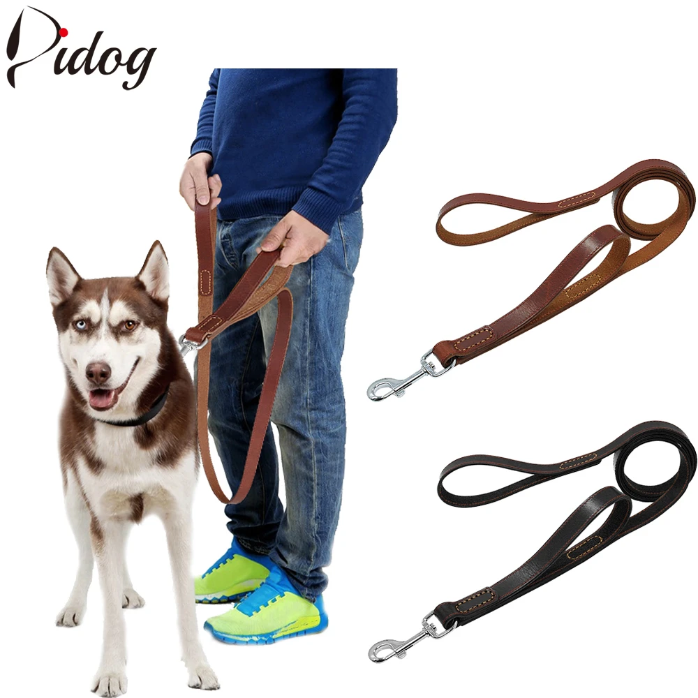 2 handle dog leash