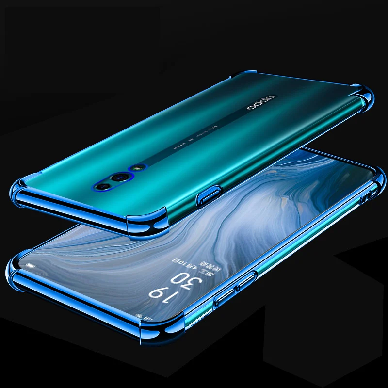 

for OPPO Reno Case 6.65'' 3D Laser Elec-plating Airbag Case for oppo reno Case Anti-shock Transparent for OPPO RENO Cover Funda