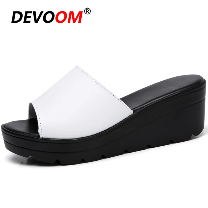 

Black Women Comfy Platform Sandal Shoes Fashion Platform Flip Flops Summer Slides Woman Slippers Womens Mules Slip on Pantoffels
