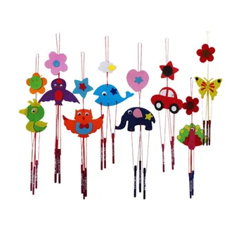 

HOT Colorful DIY Campanula Wind Chime Kids Children Kindergarten Manual Arts and Crafts Toys Kids Educational Toy