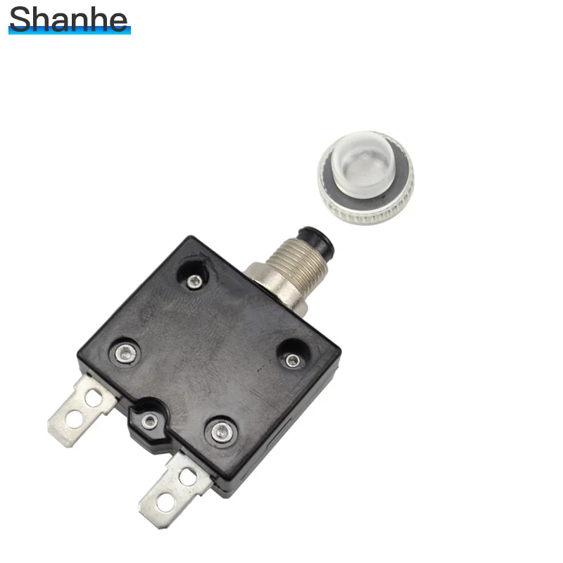 

Super Quality 10A 20A 30A 40A 50A Reset thermal switch overload protection circuit breaker overload protector with cap