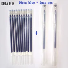 DELVTCH 0.5mm 10pcs/set Gel Pen Refills And 2 Pcs Gel Pen For Handless Red Blue Black Gel Ink Refill Office School Supplies цена DELVTCH 0.5mm 10pcs/set Gel Pen Refills And 2 Pcs Gel Pen For Handless Red Blue Black Gel Ink Refill Office School Supplies цены онлайн