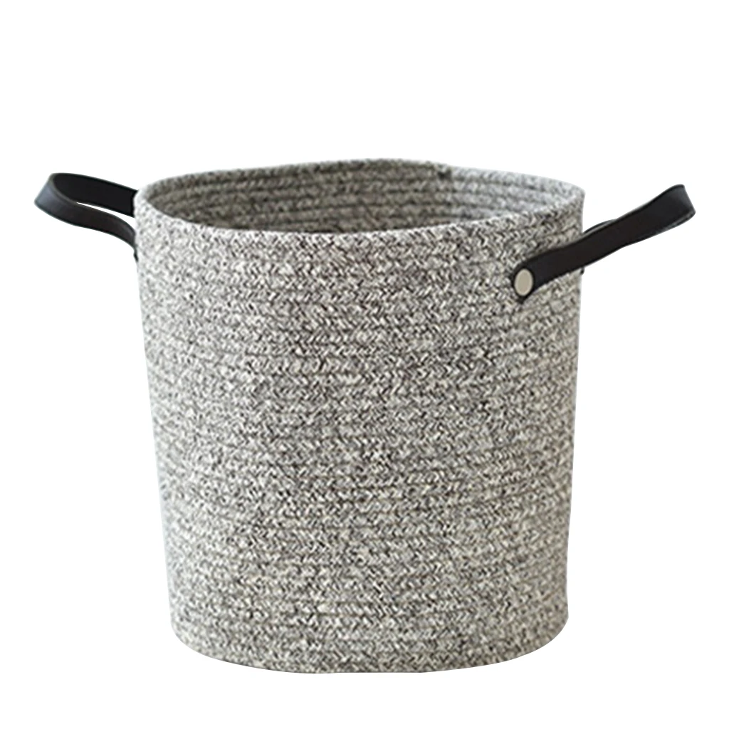 Large Cotton Rope Basket Woven Storage Basket Baby Bins for Diapers Laundry Organization Toys Towels Storage Container