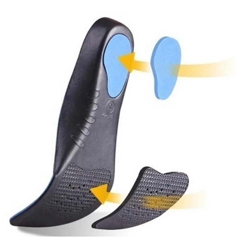 Стельки с высоким супинатором для плоскостопия Cubitus Varus ортопедические подушечки для ног