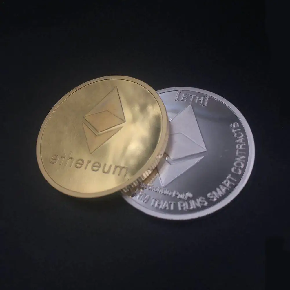 Wholesale Gold Plated Ethereum Coin commemorative Coin Litecoin Art Collection Gift Physical antique imitation home decoration Wholesale Gold Plated Ethereum Coin commemorative Coin Litecoin Art Collection Gift Physical antique imitation home decoration