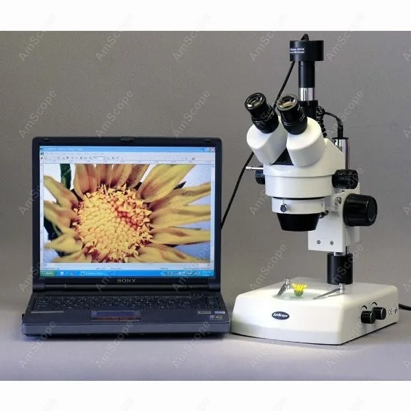 Тринокулярный Стерео микроскоп AmScope поставляет 7X 90X зум с двойной Галогеновый