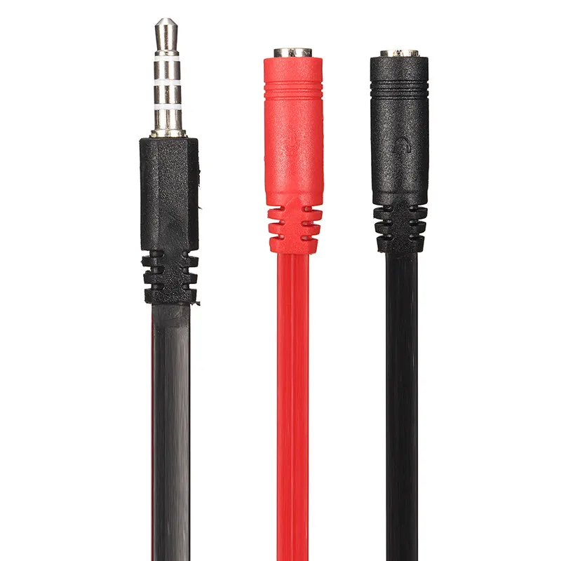 3.5mm Smart Phone PC Gaming Headset Converter Cable Headphone Adapter