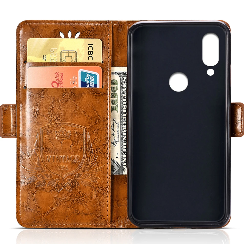 SRHE فليب غطاء ل Doogee N10 حالة 5.84 بوصة جلدية سيليكون مع محفظة المغناطيس خمر حالة ل Doogee N10 DOOGEE n10 N 10