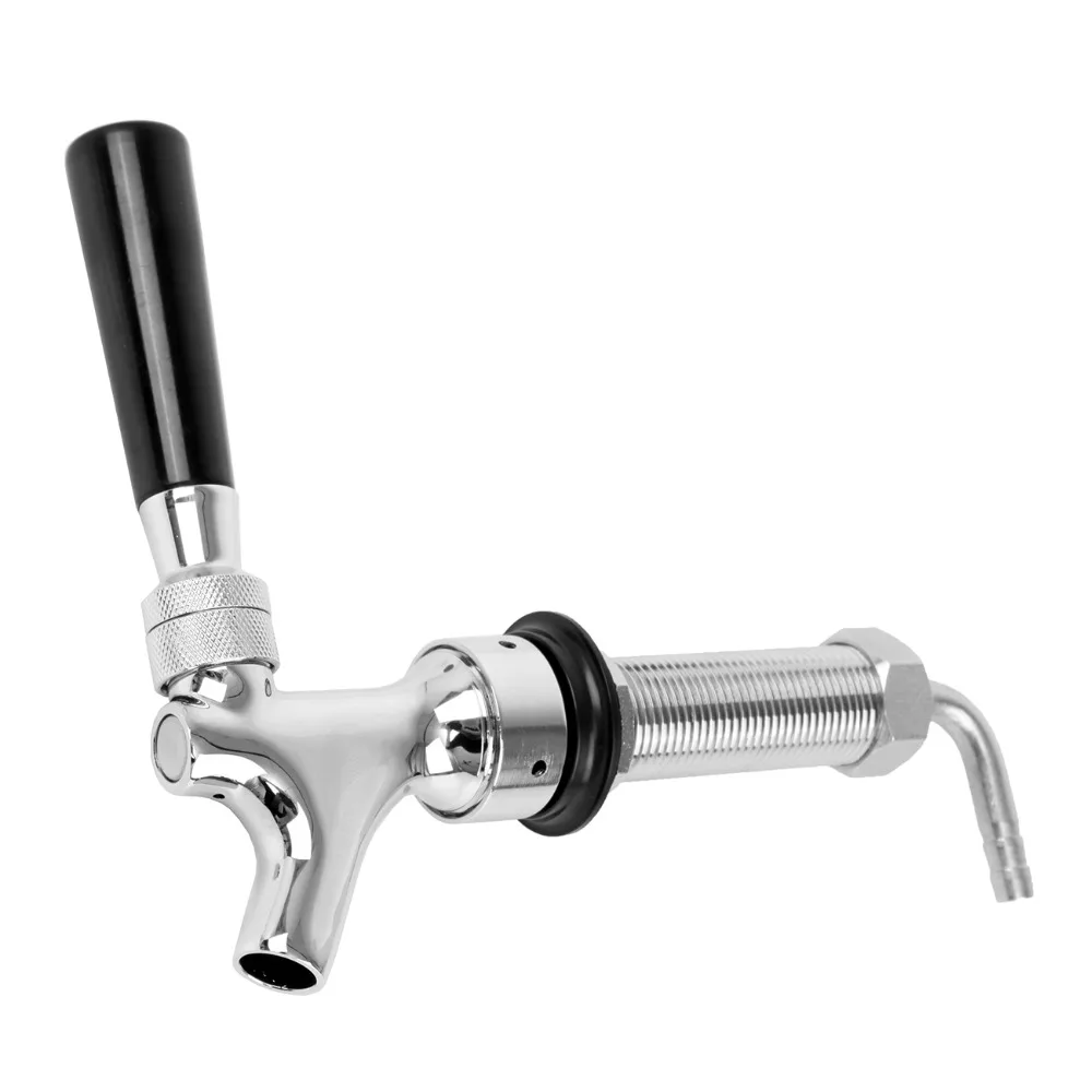 Auto Close Long Shank Beer Tap 80mm Brass Home Bar Winery Party Draft