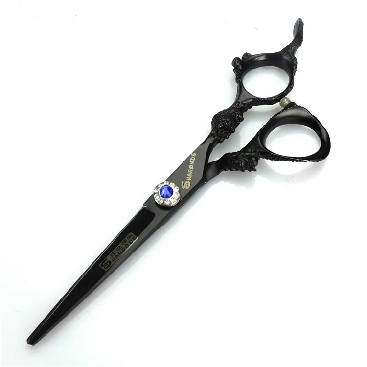 6 дюймов стрижка Профессиональная парикмахерская ножницы для парикмахерской набор ножницы для стрижки волос филировочные ножницы салонный инструмент - Цвет: Cutting Black