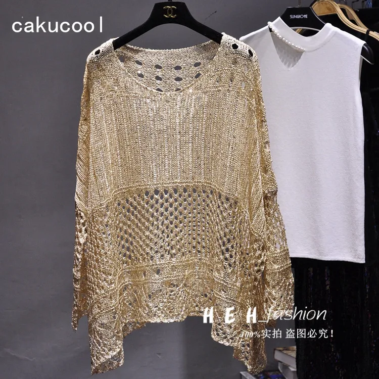 gold batwing top
