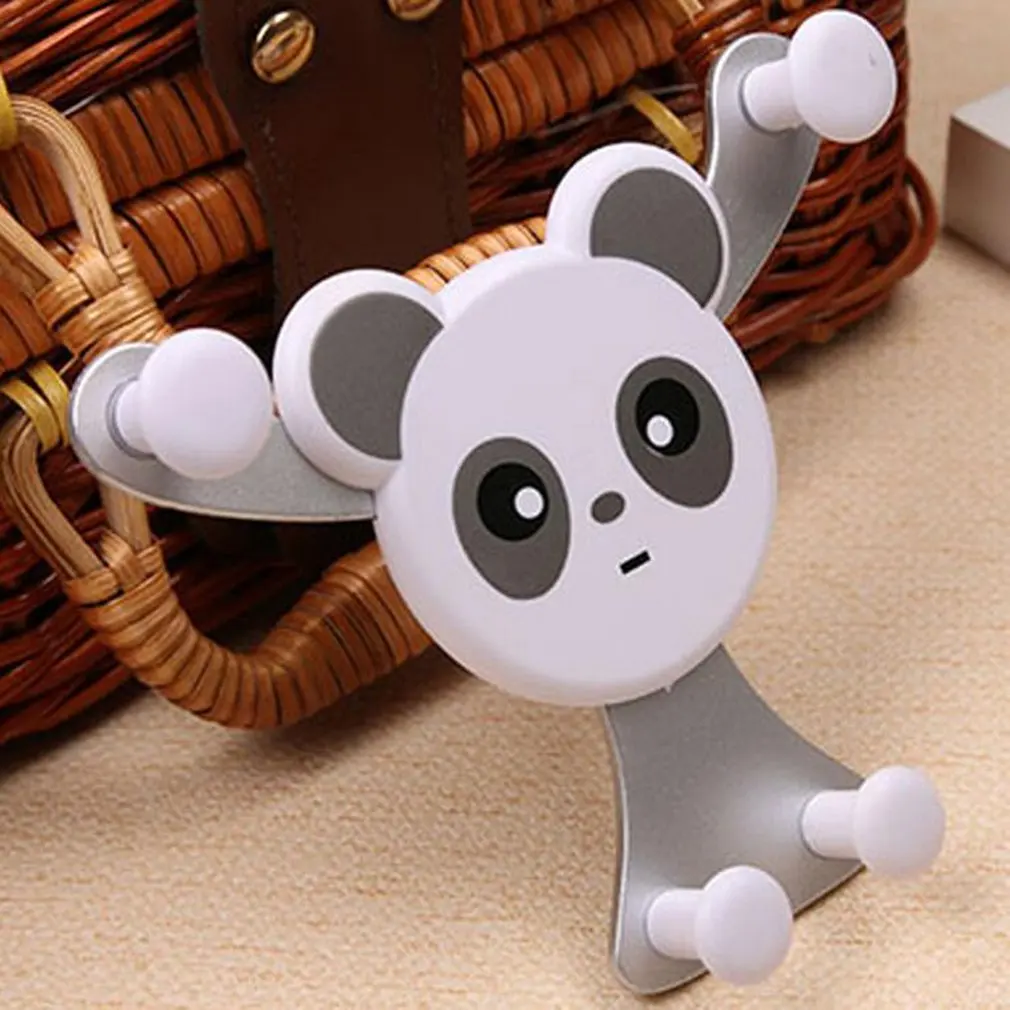 

Universal Panda Bear Car Phone Holder Air Outlet Mount Bracket Gravity Sensing Stand Snap-type Phone GPS Navigation Holder