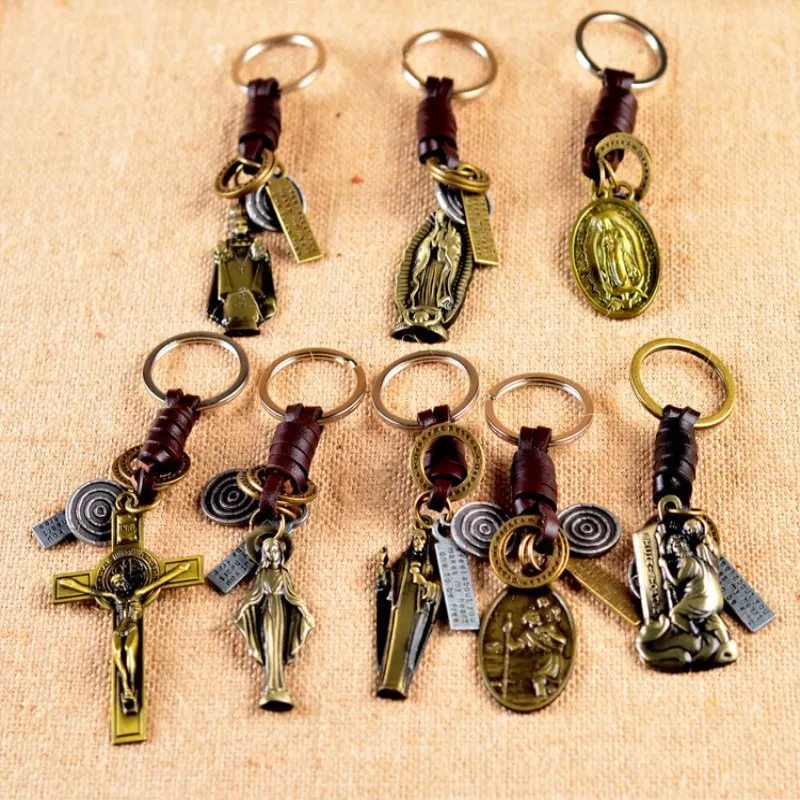 Classic Religious Christian Keyring Catholicism Keychain Christian