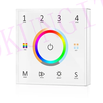 

AAA battery powered 2.4G 4 Zones Universal Remote Control T25-1 Dimming/color temperature/RGB/RGBW/RGB+CCT remote controller