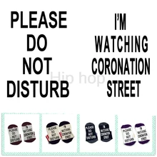 Носки пожалуйста не беспокоить.. I'm Watching коронации Street Носки эластичный хлопок комфортно Для мужчин Для женщин Носки подарок Носки