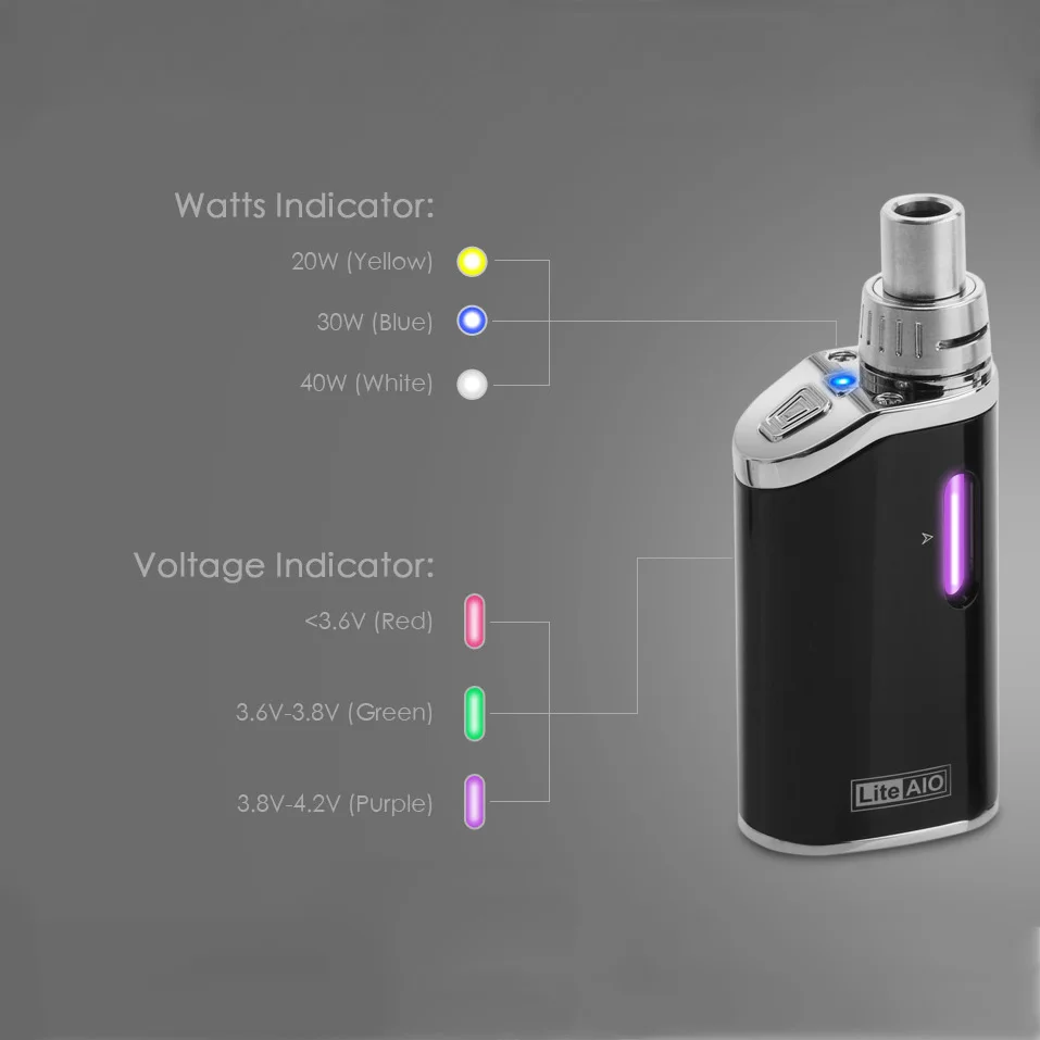 Оригинальный набор для электронной сигареты Lite Aio 1300 мАч 40 Вт|electronic cigarette mod kits|mod