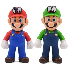 13 см Фигурки "Супер Марио" игрушки Super Mario Bros Bowser Luigi Koopa Yoshi Mario Maker Odyssey ПВХ фигурка модель куклы игрушки