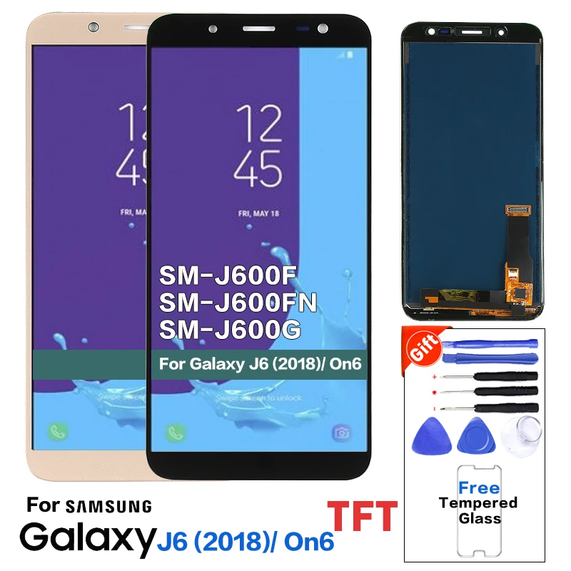 

100% Test LCD For Samsung Galaxy J6 2018 J600 J600F J600F/DS J600G/DS LCD Display And Touch Screen With Brightness Adjust