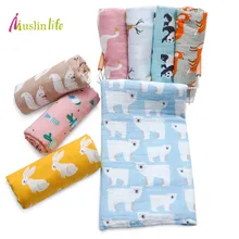 Модное Новое роскошное детское одеяло из органического хлопка для новорожденных 120*120 см