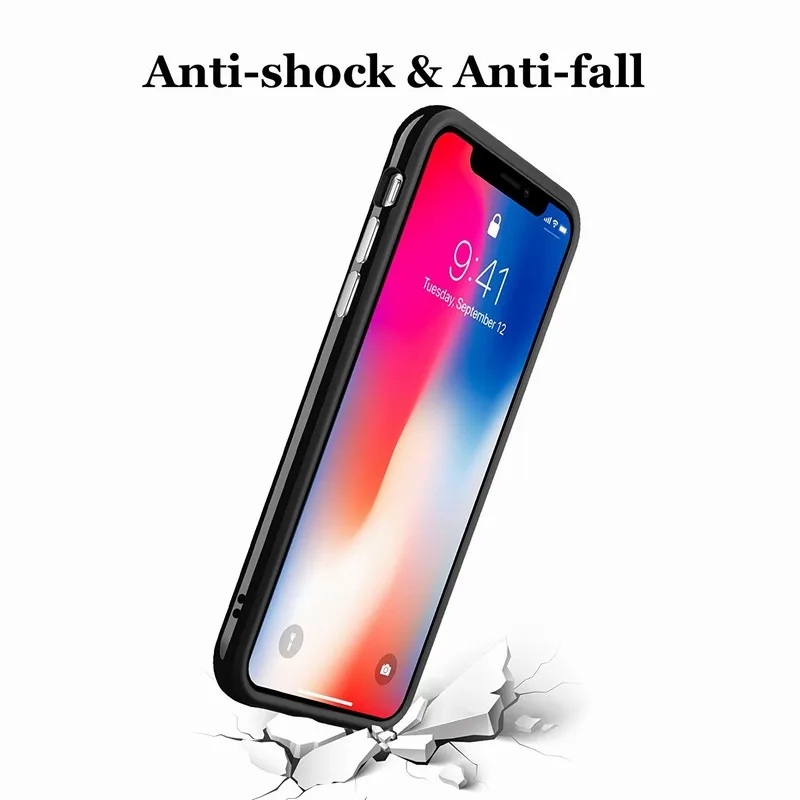 Portefeuille для IPhone X Case TPU PC Гибридный противоударный бампер чехол Apple 10 iPhonex девочек и