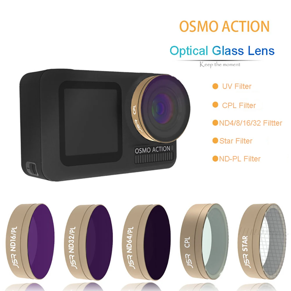 

Sport Camera CPL Polarizing Filter for DJI Osmo Action ND 4 8 16 32 Star UV Protect Lens Filter For Action Camera Lens Accessory