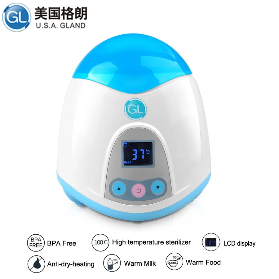 Hot sales electric bottle warmer 450ml BPA free LCD warm milk food baby