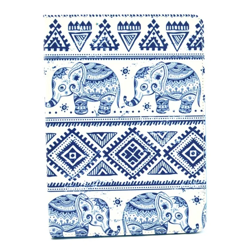PU Leather Case For iPad Air 2 6 Case Fashion Cartoon Tower Folio Stand Tablet Cover 9.7 Inch Protector Skin For iPad Air 2 New  (3)