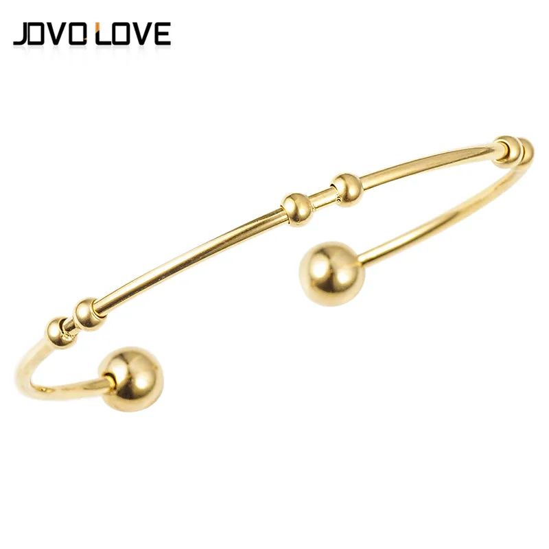 

New Ball Cuff Bracelet Gold Color Bangle Bracelet for Women Silver Color Stianless Steel Bracelet Fashion Jewelry Bijoux